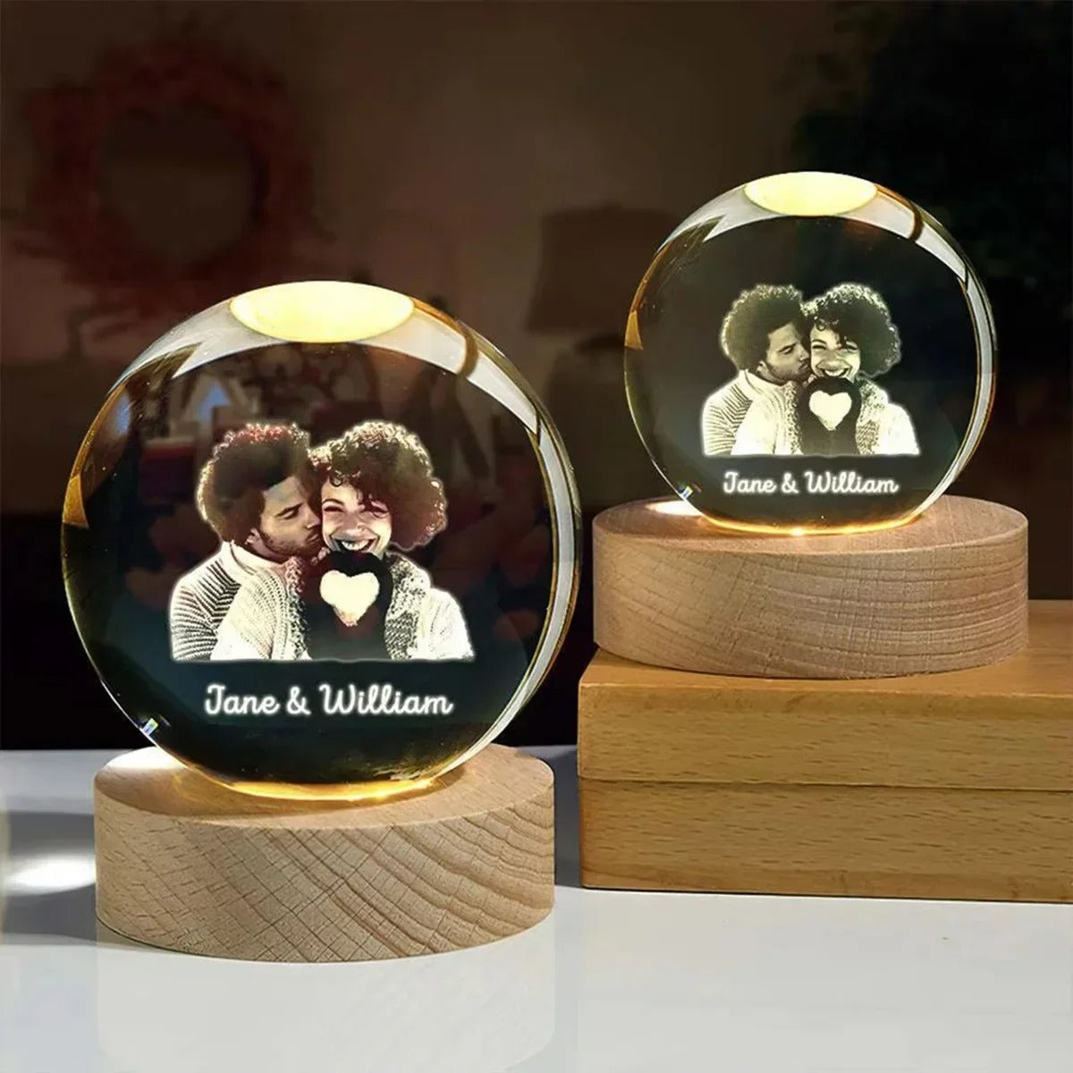 ESFERA DE CRISTAL PERSONALIZABLE