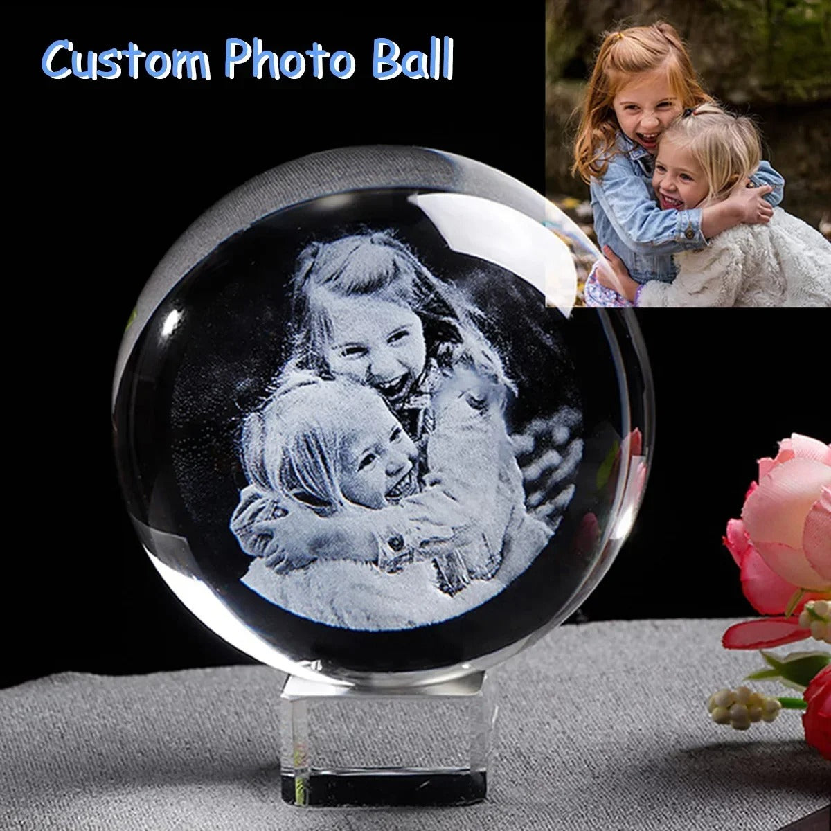 ESFERA DE CRISTAL PERSONALIZABLE